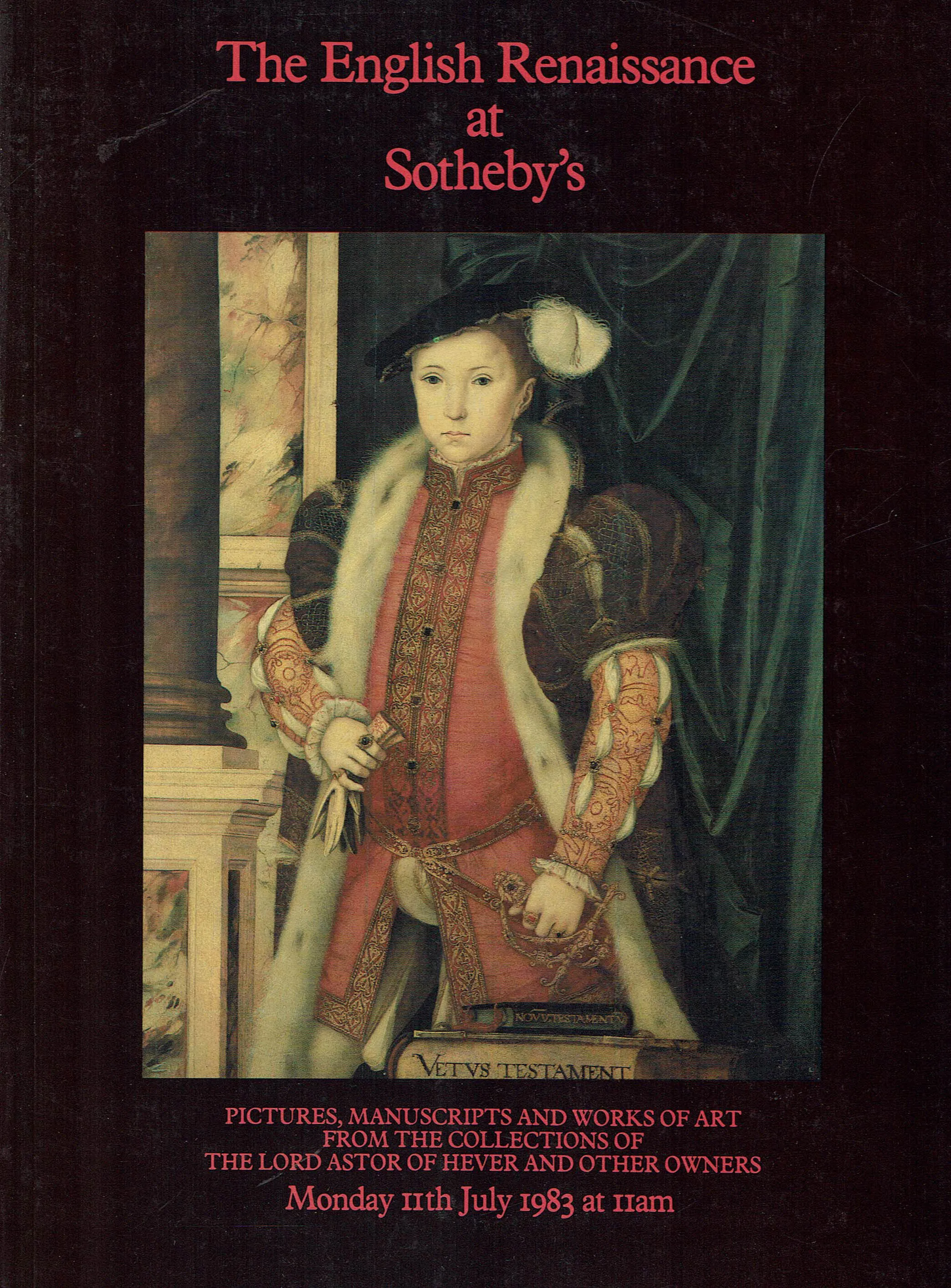 English Renesaince 1009. The English Renaissance at Sotheby's - Belgische