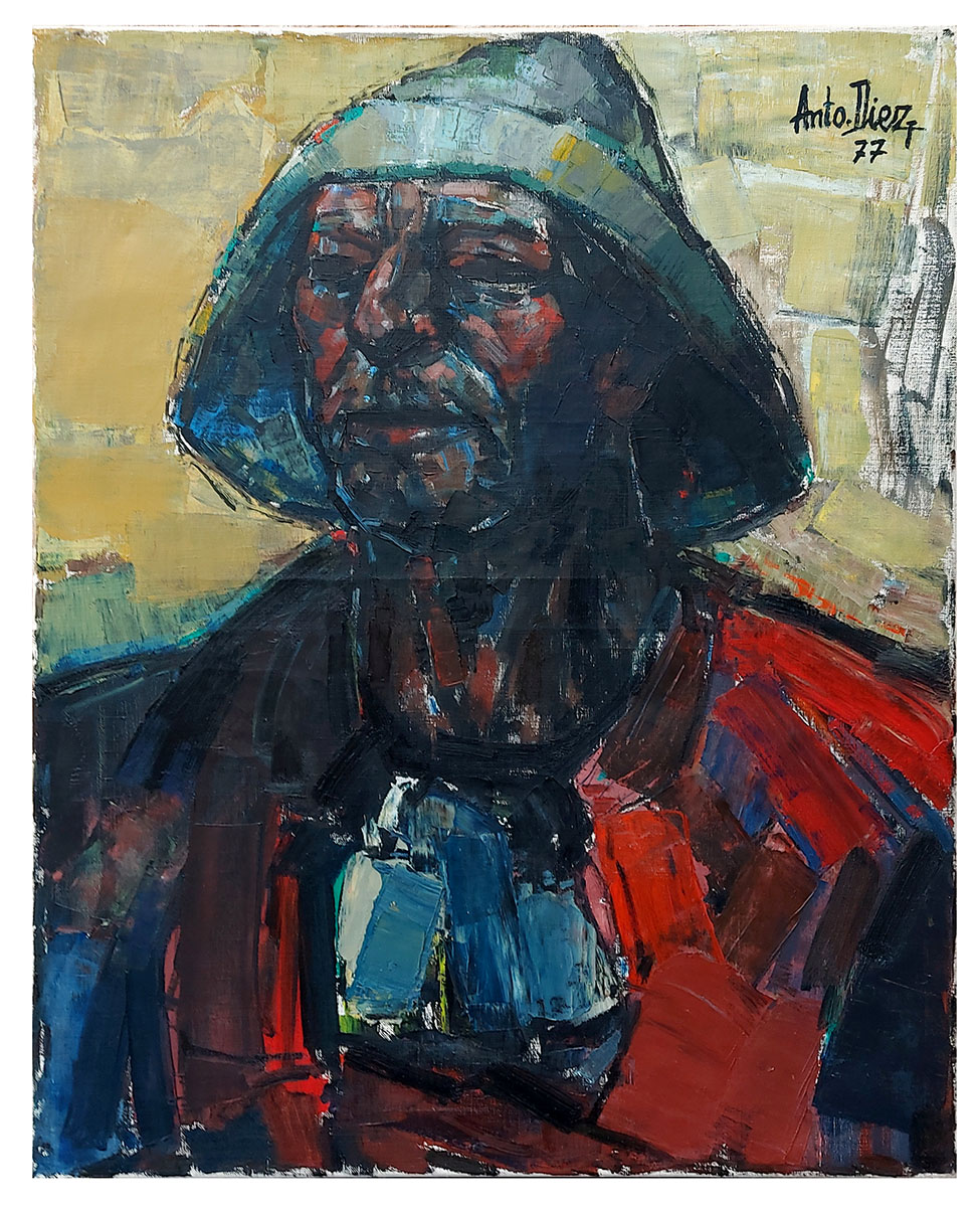 Schilderij van de Belgische kunstenaar Anto Diez
