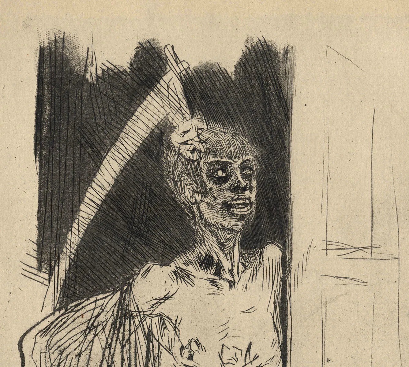 Mors Syphilitica by the Belgian artist Félicien Rops