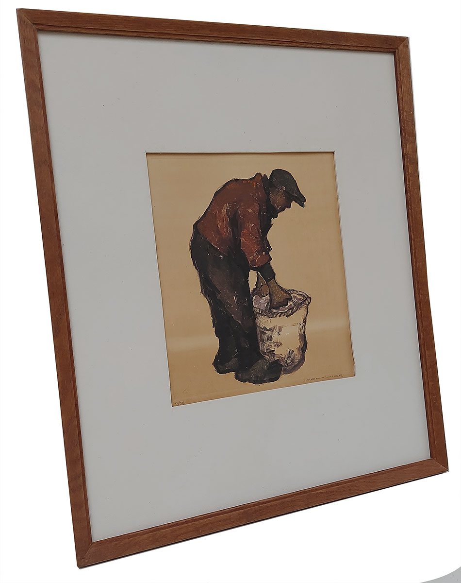 J. Gonthier, Brugse kunstschilder, visser met vismand