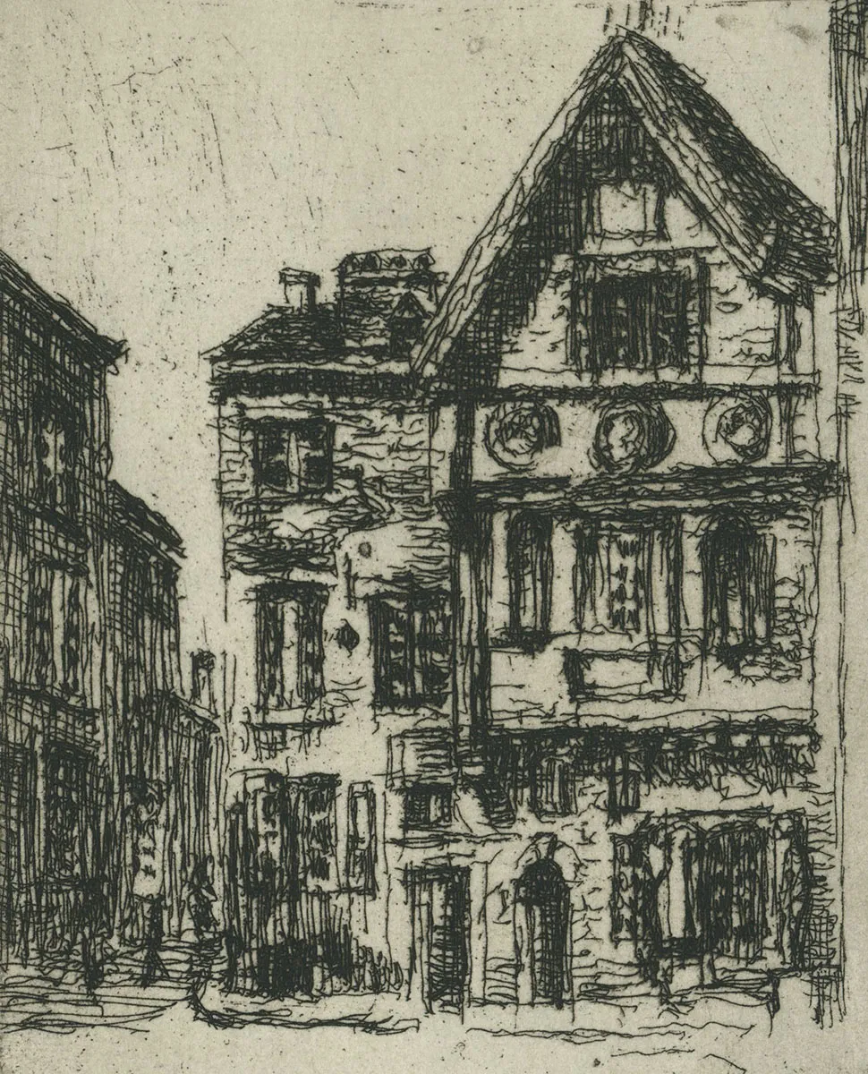 Brusselse ets van de Waalse etser Henri Mortiaux kopen