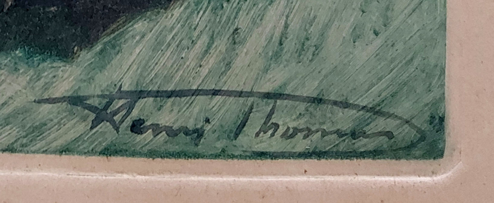 Henri Thomas met een stilleven