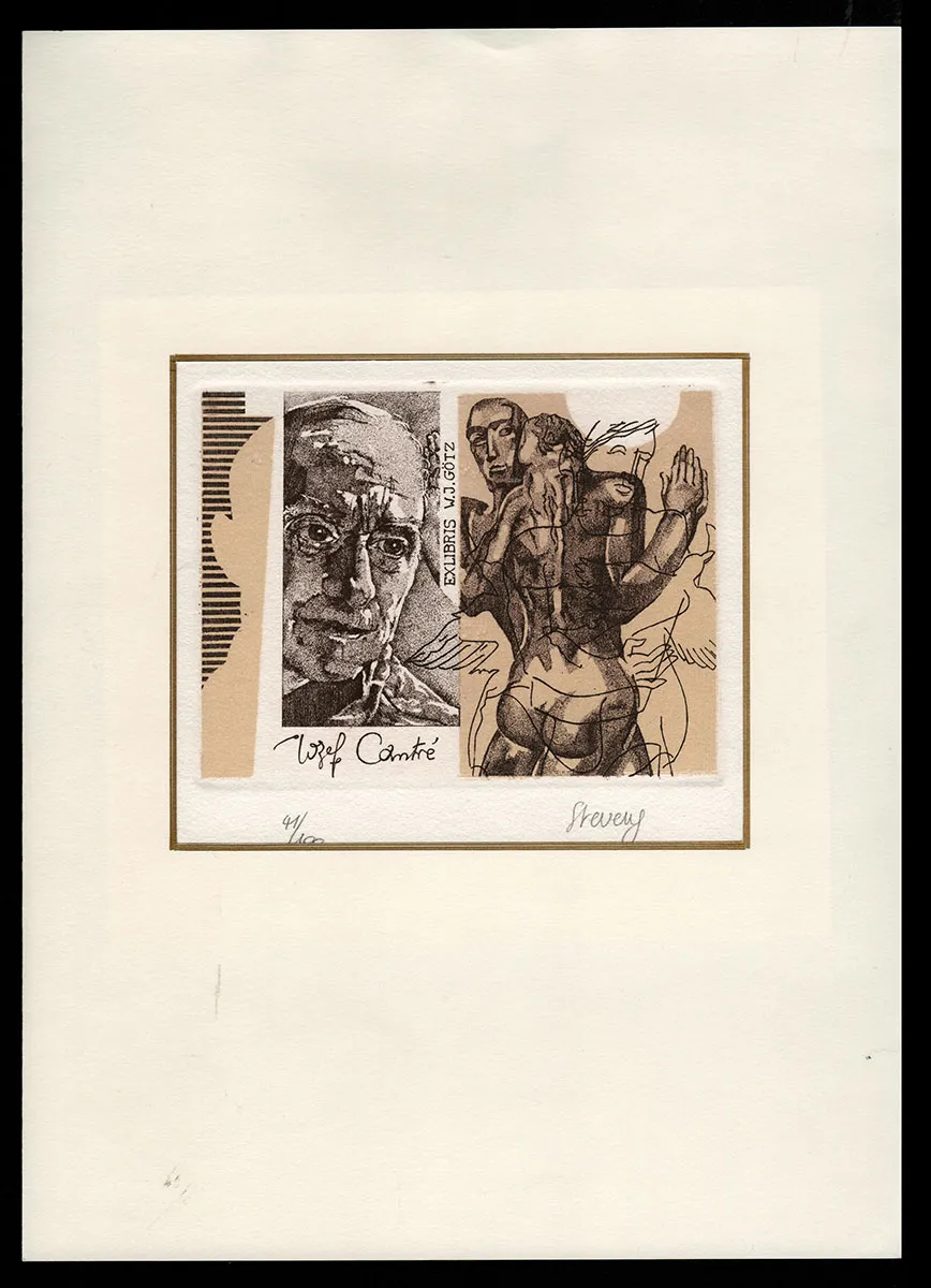 カレル・デメル　『Exlibris for W・J・GOTZ』0808ZZE カレル・デメル 『Exlibris for W・J・GOTZ』0808ZZE Z Gallerie