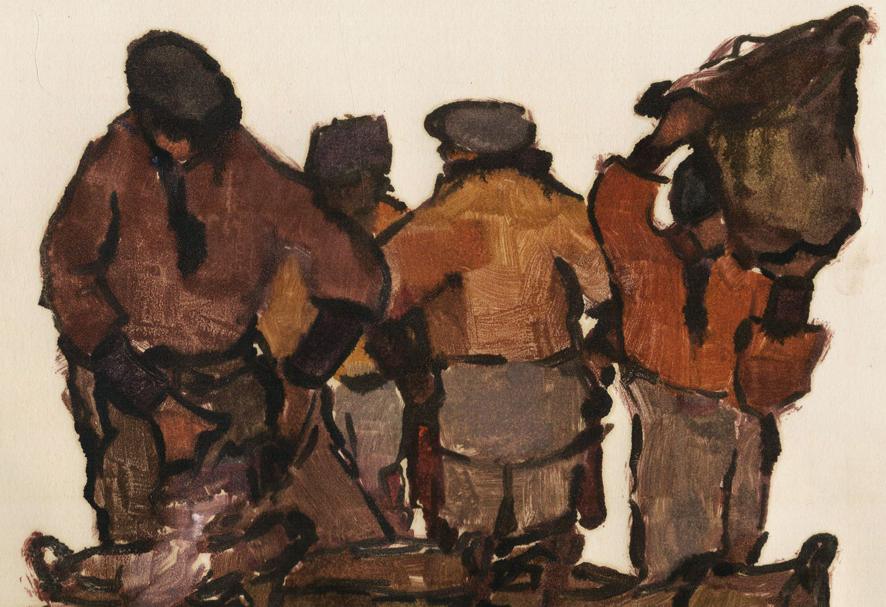 Gesigneerde monotype van Gonthier