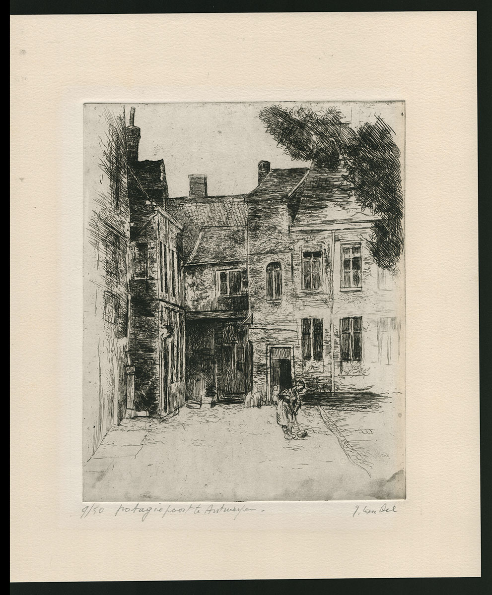Antwerpse ets van de Antwerpse etser Jules Van Ael kopen