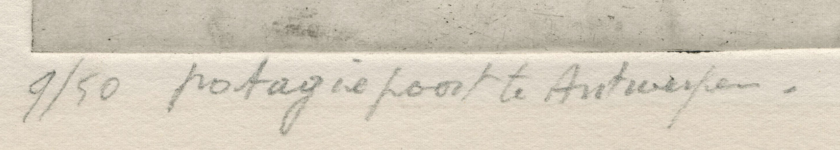 Etsen kopen van de Antwerpse kunstenaar Jules Van Ael