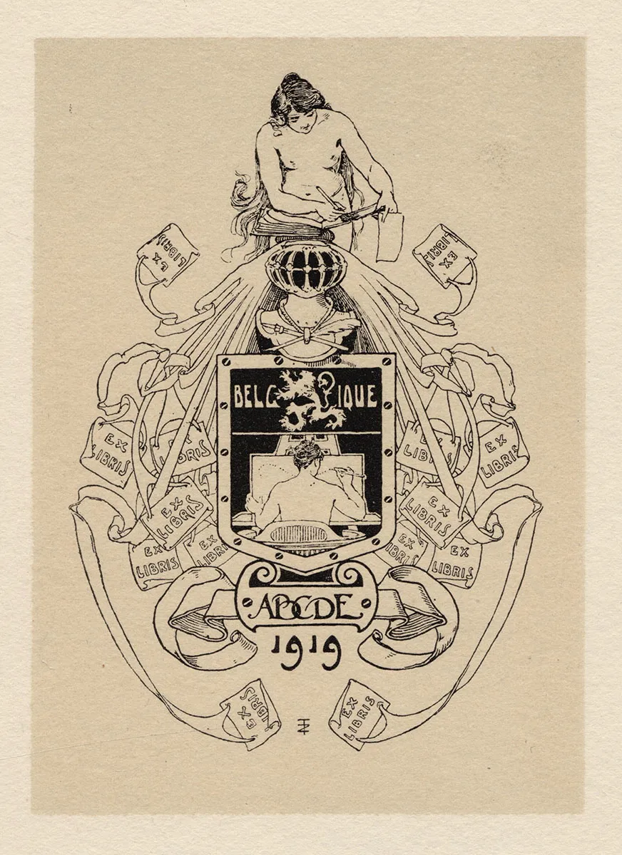 Buy ex libris of the Belgian artist Louis Titz