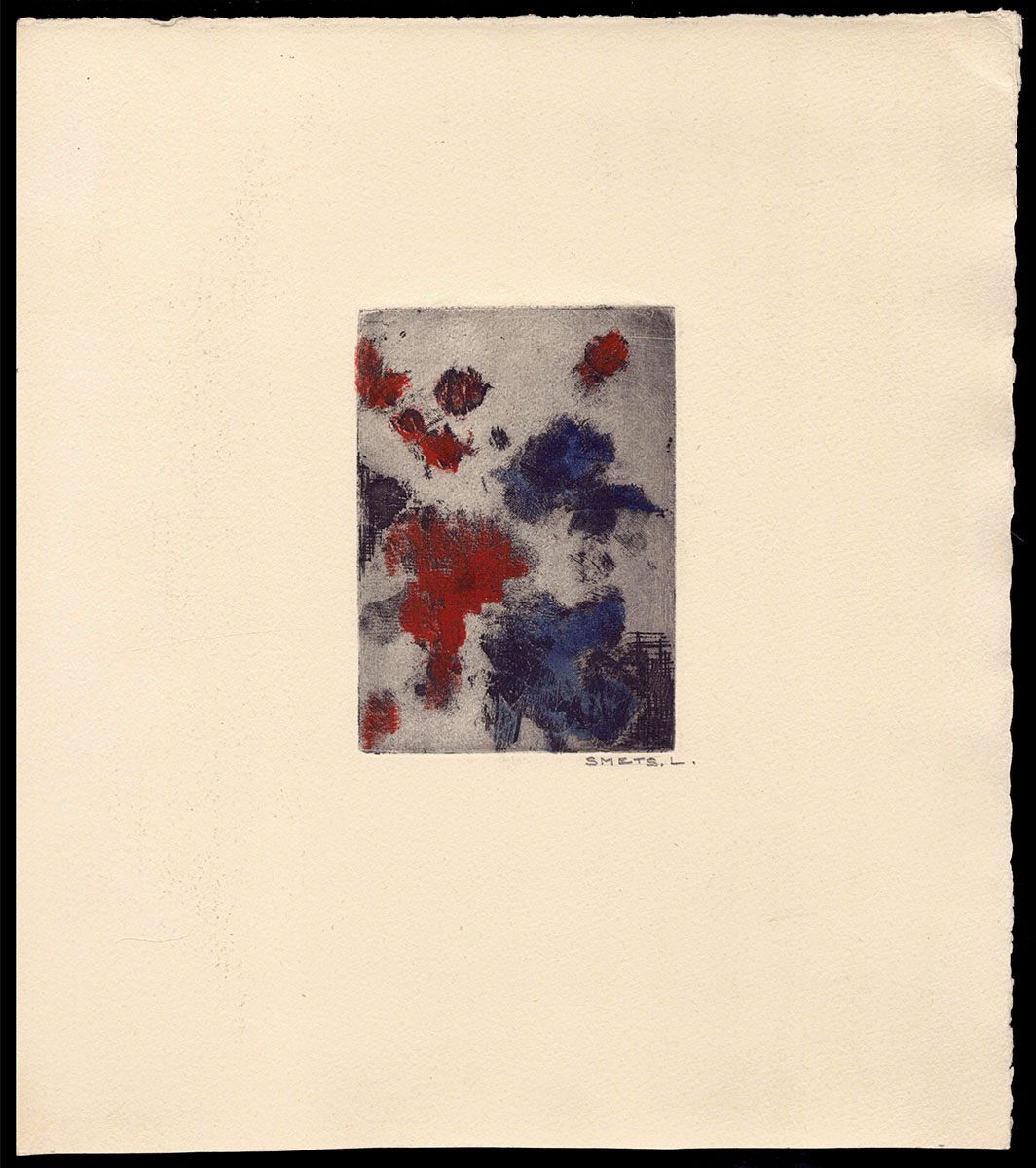 Monotype van de Mechelse kunstenaar Léon Smets