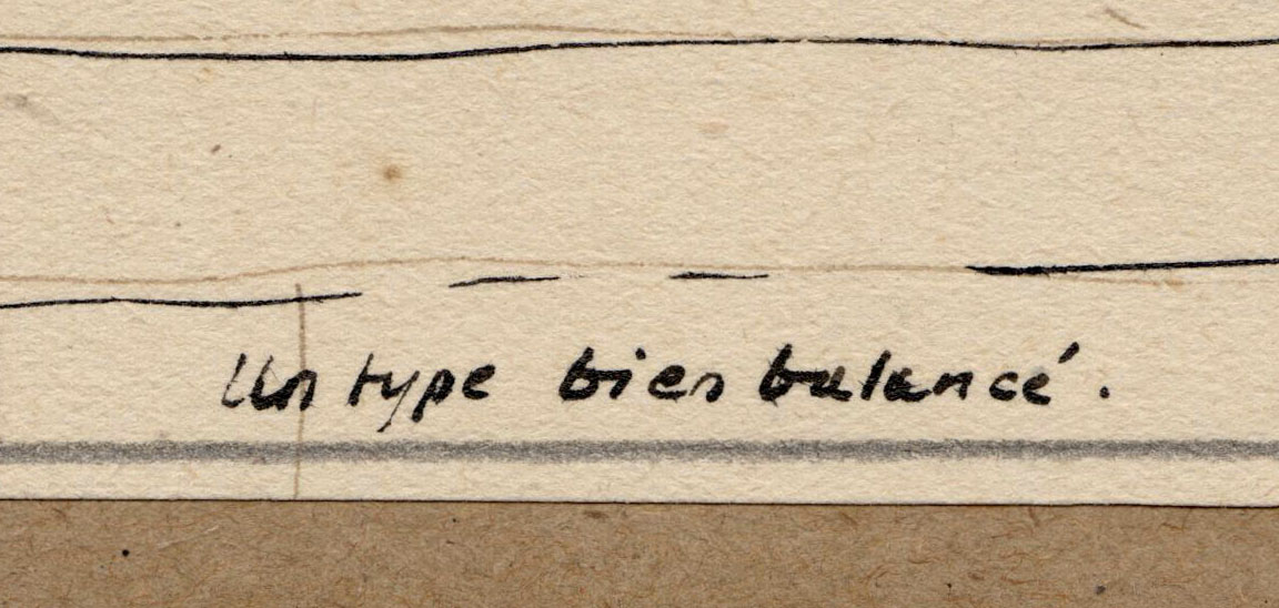 Pentekening, un type bien balancé