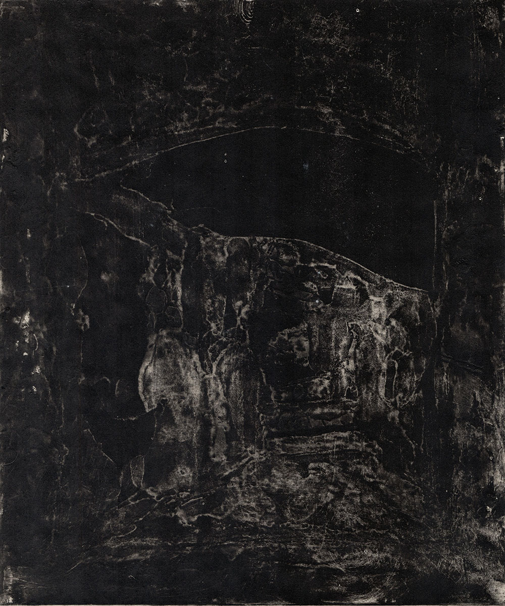 Gustaaf Prils  met een  gesigneerde monotype