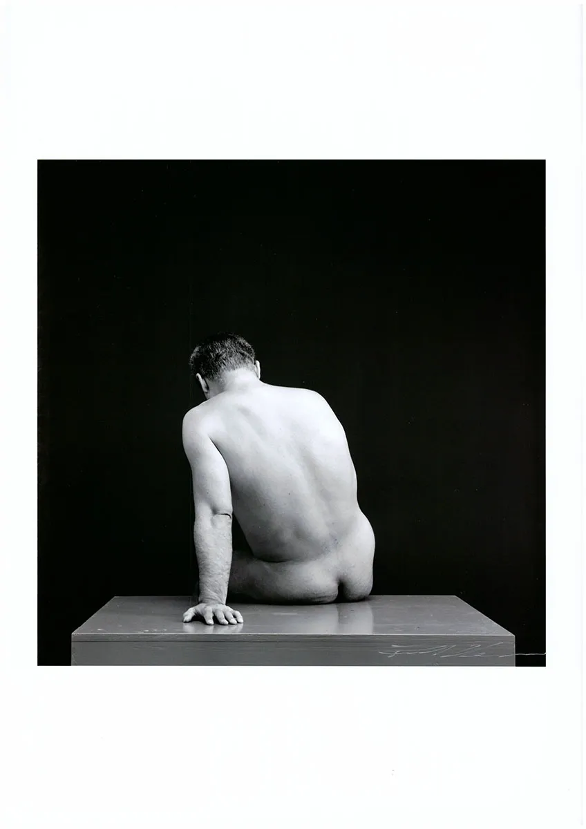 Original print (c-print), signed Paul Blanca, naked man