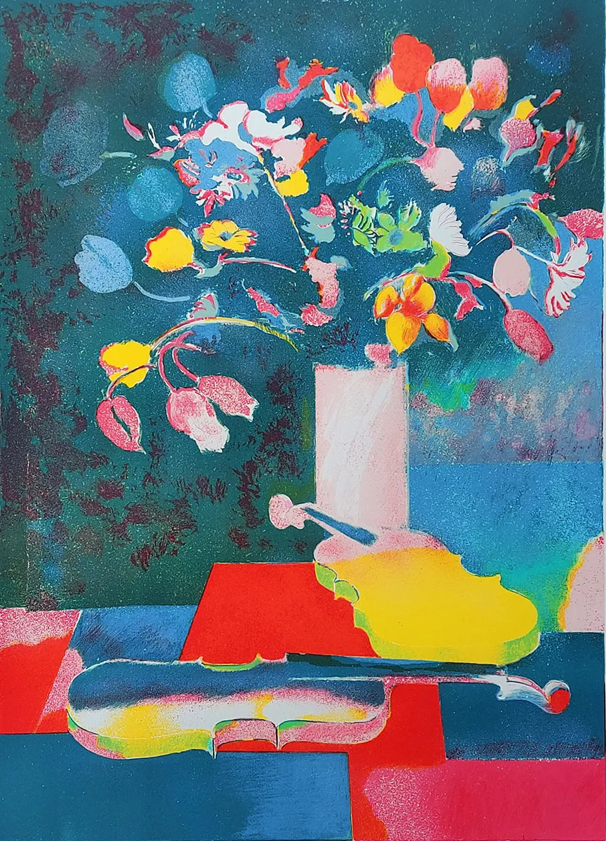 Litho van de Franse kunstenaar, graficus Paul Guiramand kopen