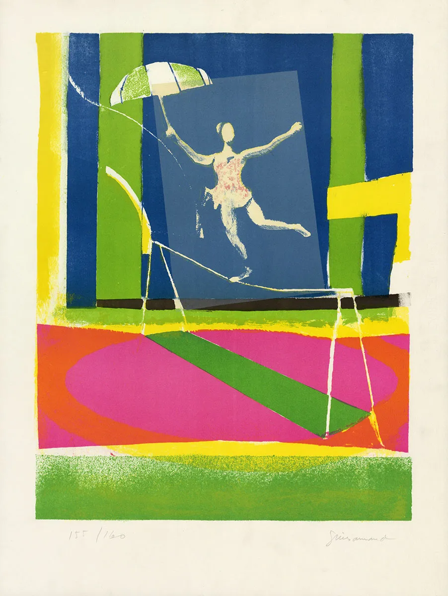 Buy lithograph by the French artist, graphic artist Paul Guiramand