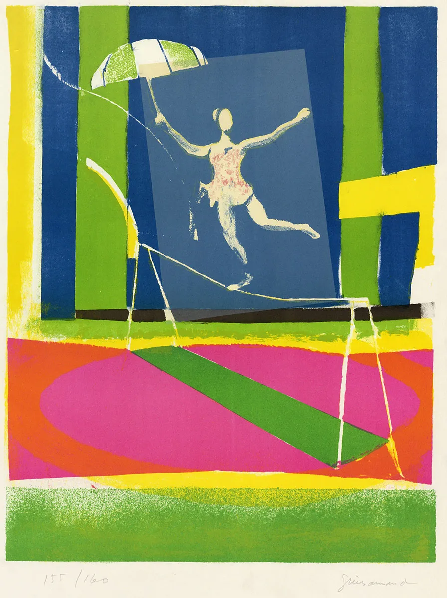 Buy lithograph by the French artist, graphic artist Paul Guiramand
