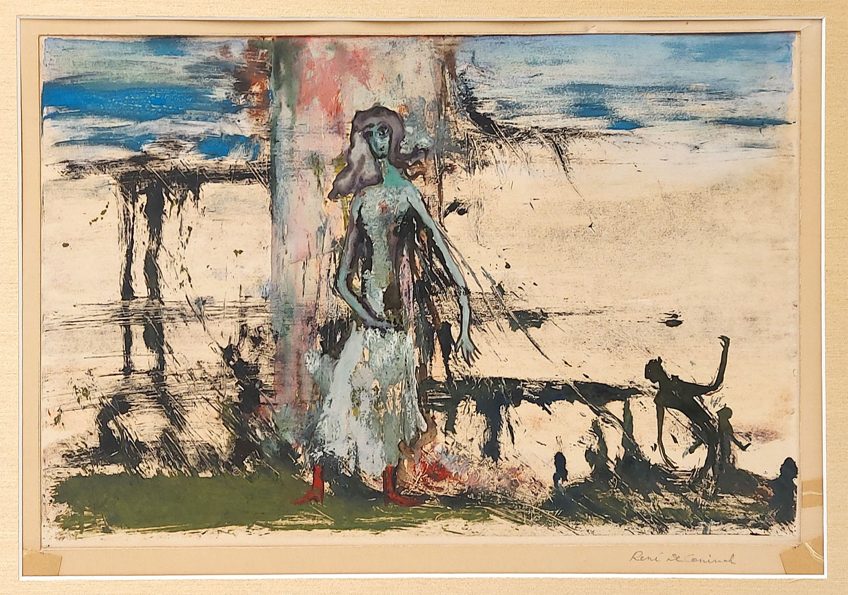 Kunstwerkje van de Belgische graficus René De Coninck