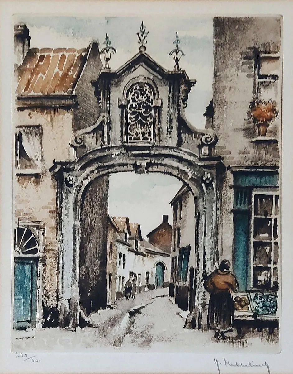 Tableau pastel impressionniste toulousain Louis Fortuney