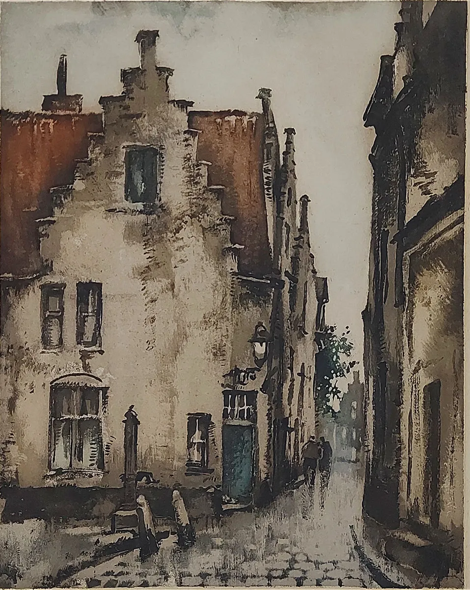 Buy etching by the Belgian artist Roger Hebbelinck