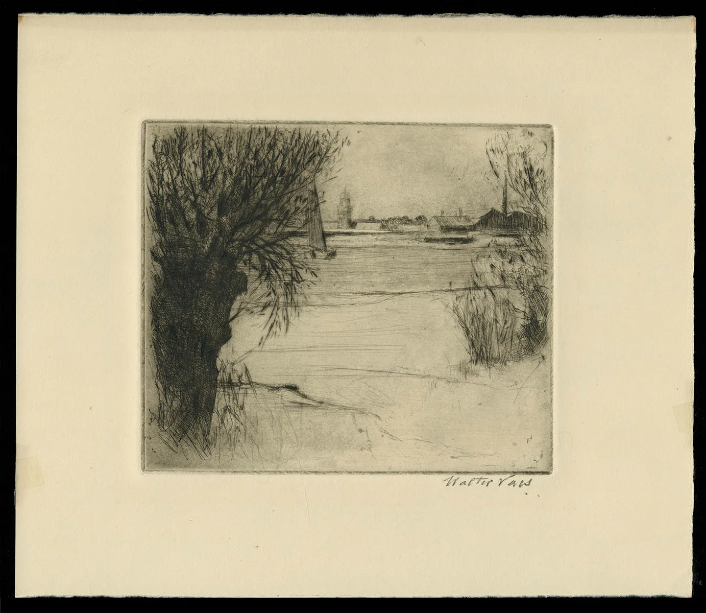 ets van de Belgische kunstenaar en etser Walter Vaes kopen