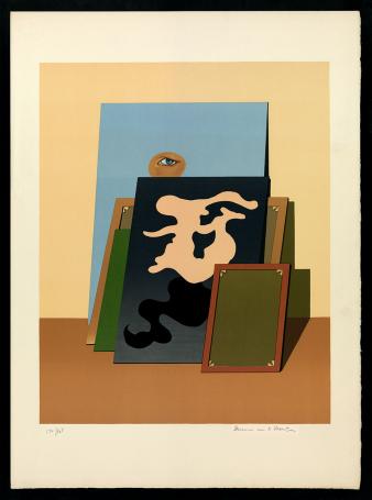 Zeefdruk van de Belgische kunstenaar Maxime Van De Woestijne