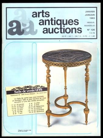 arts antiques auctions  mensuel maandblad 126