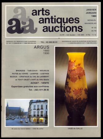 arts antiques auctions mensuel maandblad 93