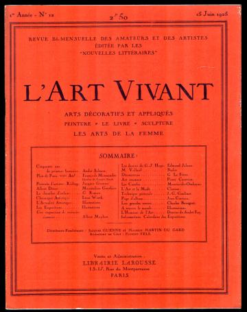 L'art vivant 1925 numéro 12