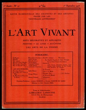 L'art vivant 1925 numéro 17