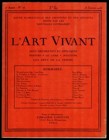 L'art vivant 1926 numéro 26