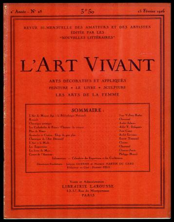 L'art vivant 1926 numéro 28