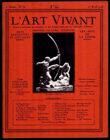 L'art vivant 1926 numéro 31