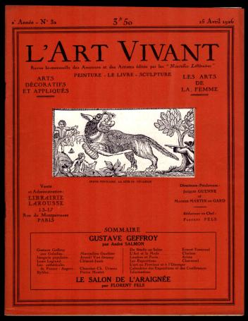 L'art vivant 1926 numéro 32