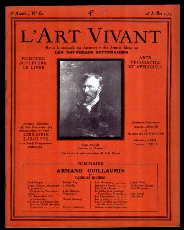 L'art vivant 1927 numéro 62