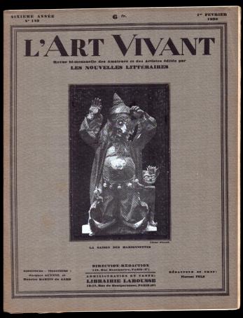 L'art vivant 1930 numéro 123