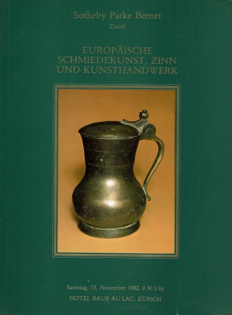 291. Europäische Schmiedekunst, Zinn und Kunsthanwerk