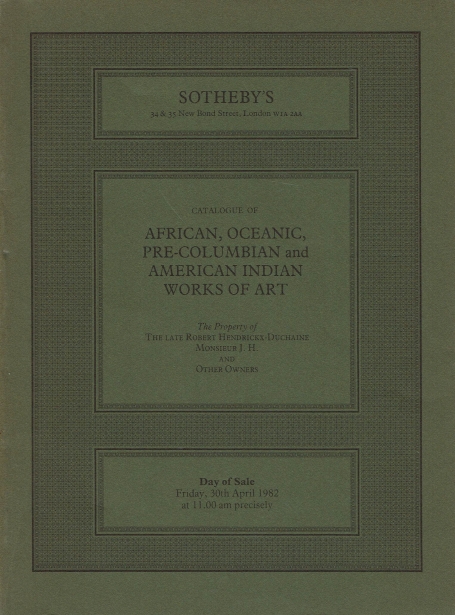 307. American, Oceanic, Pre-Columbian and American Indian works of art
