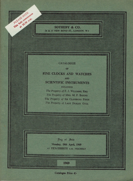 Fine clocks and watches and scientific instruments