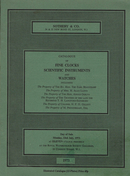 352. fine clocks, scientific instruments and watches