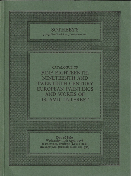 529. Fine Eighteenth, Nineteenth and Twentieth Century European Paintings