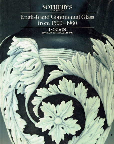 663. English and Continental Glass from 1500-1960
