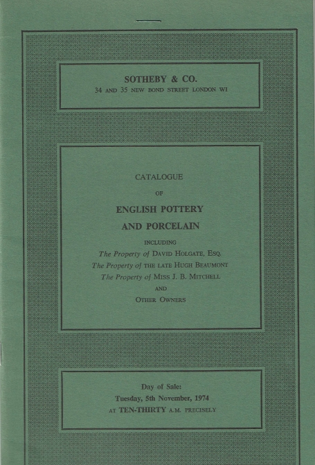 671. English Pottery and Porcelain