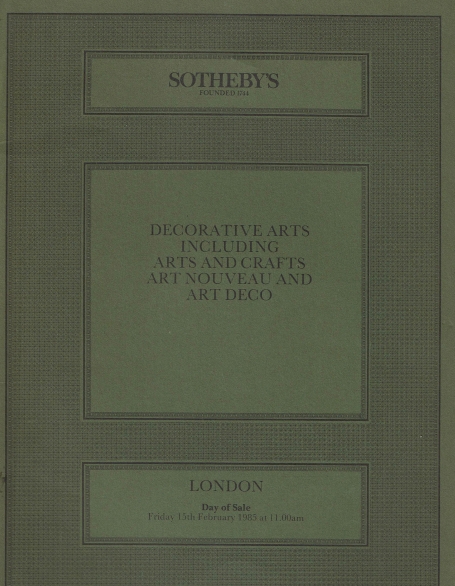 682. Decorative Arts Including Arts and Crafts Art Nouveau and Art Deco