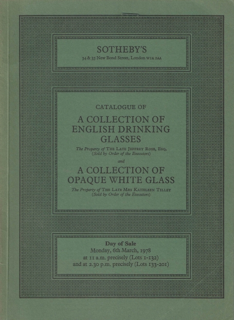 702. A Collection of English Drinking Glasses