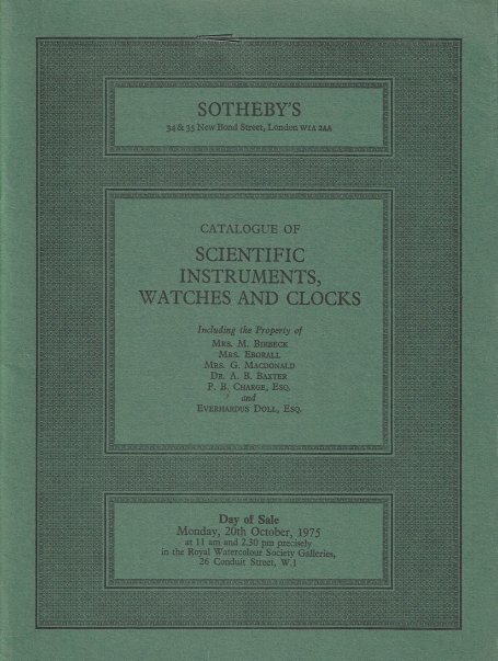 706. Scientific Instruments, Watches and Clocks
