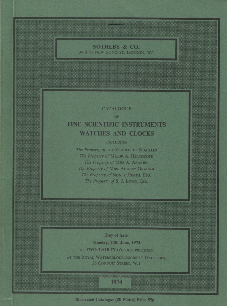 708. Fine Scientific Instruments, Watches and Clocks