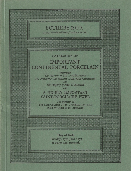 714. Important Continental Porcelain