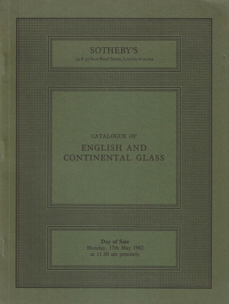 720. English and Continental Glass