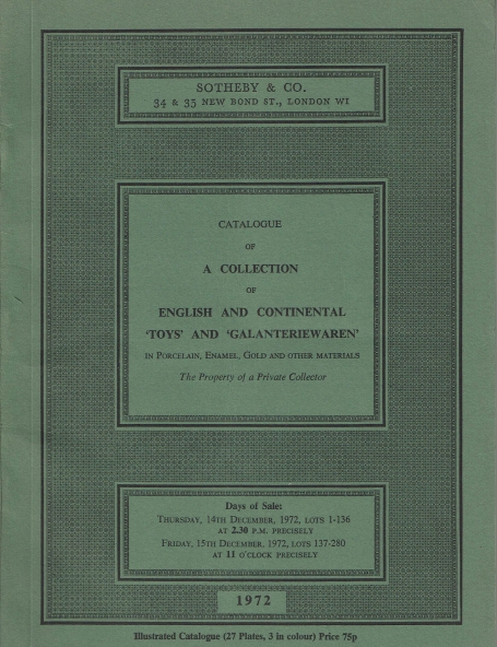 727. English and Continental \'Toys\' and \'Galanterviewaren\'