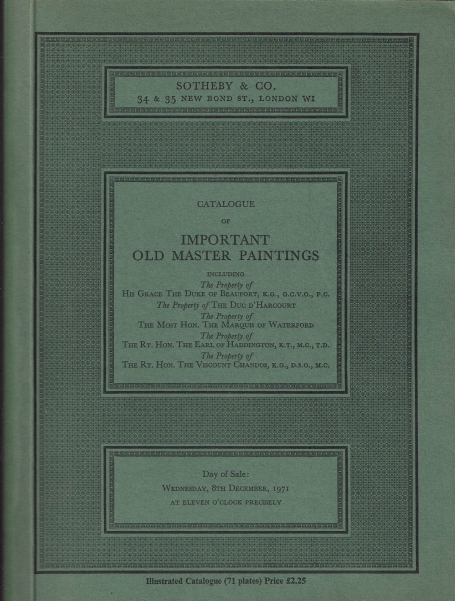 729. Important Old Master Paintings