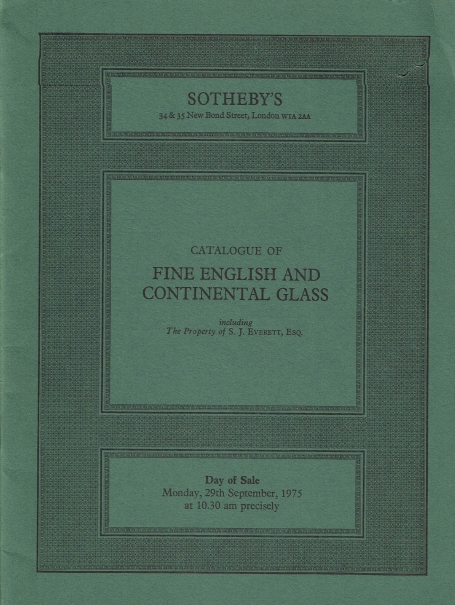 732. Fine English and Continental Glass