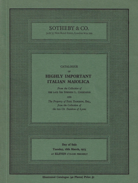 740. Highly Important Italian Maiolica